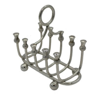 A Silver Plated Thistle Decorated Toast Rack, c. 1940