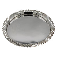A Silver Plated Circular Tray, c. 1940