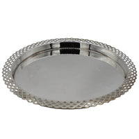 A Silver Plated Circular Tray, c. 1940