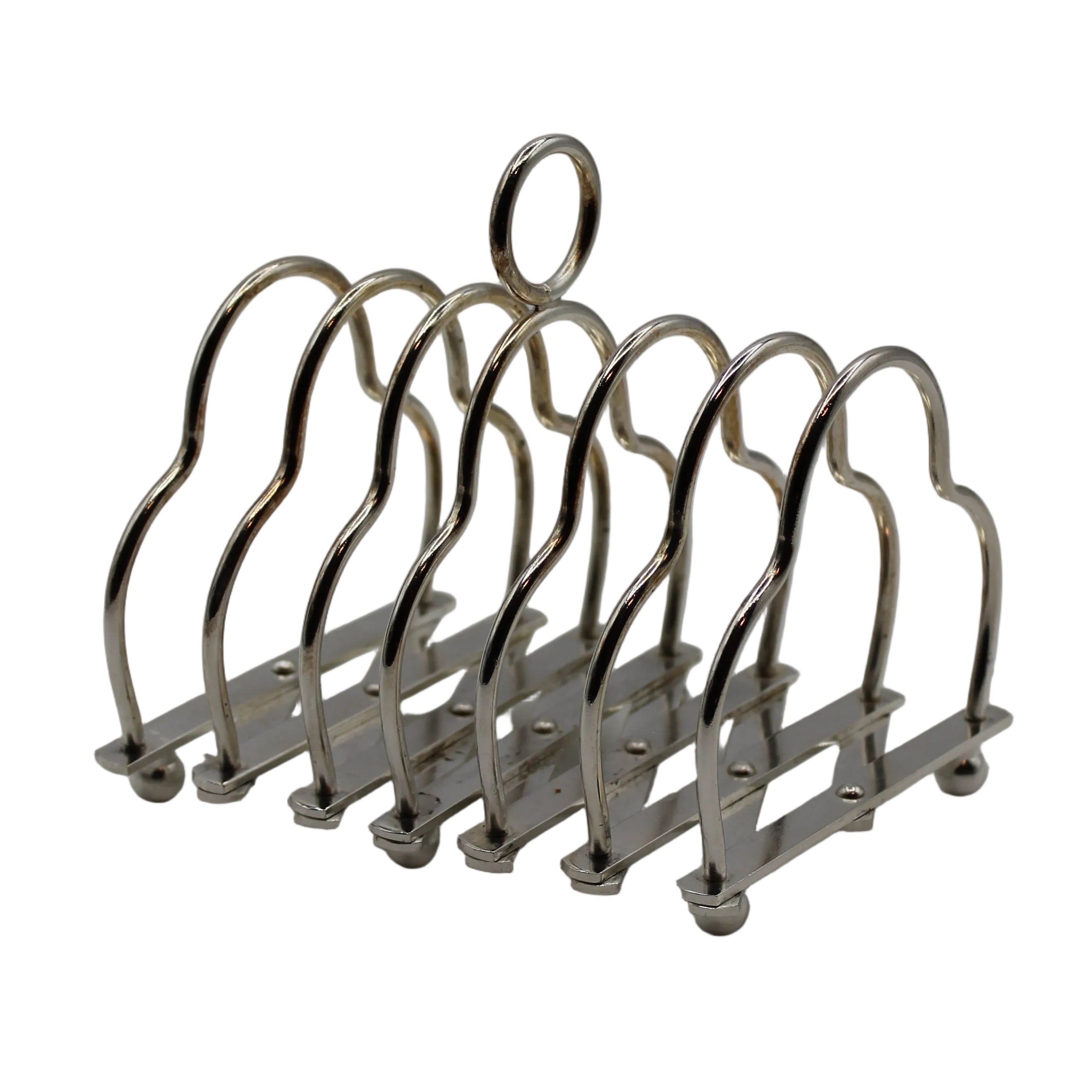 A Silver Plated Expanding Toast Rack