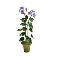 Handmade Metal Geranium Potted Flower 2
