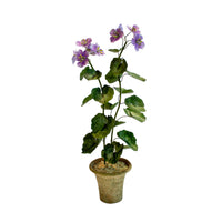 Handmade Metal Geranium Potted Flower 2