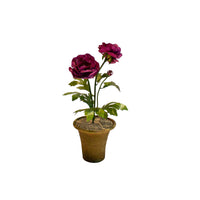 Handmade Metal Ranunculus Potted Flower 1