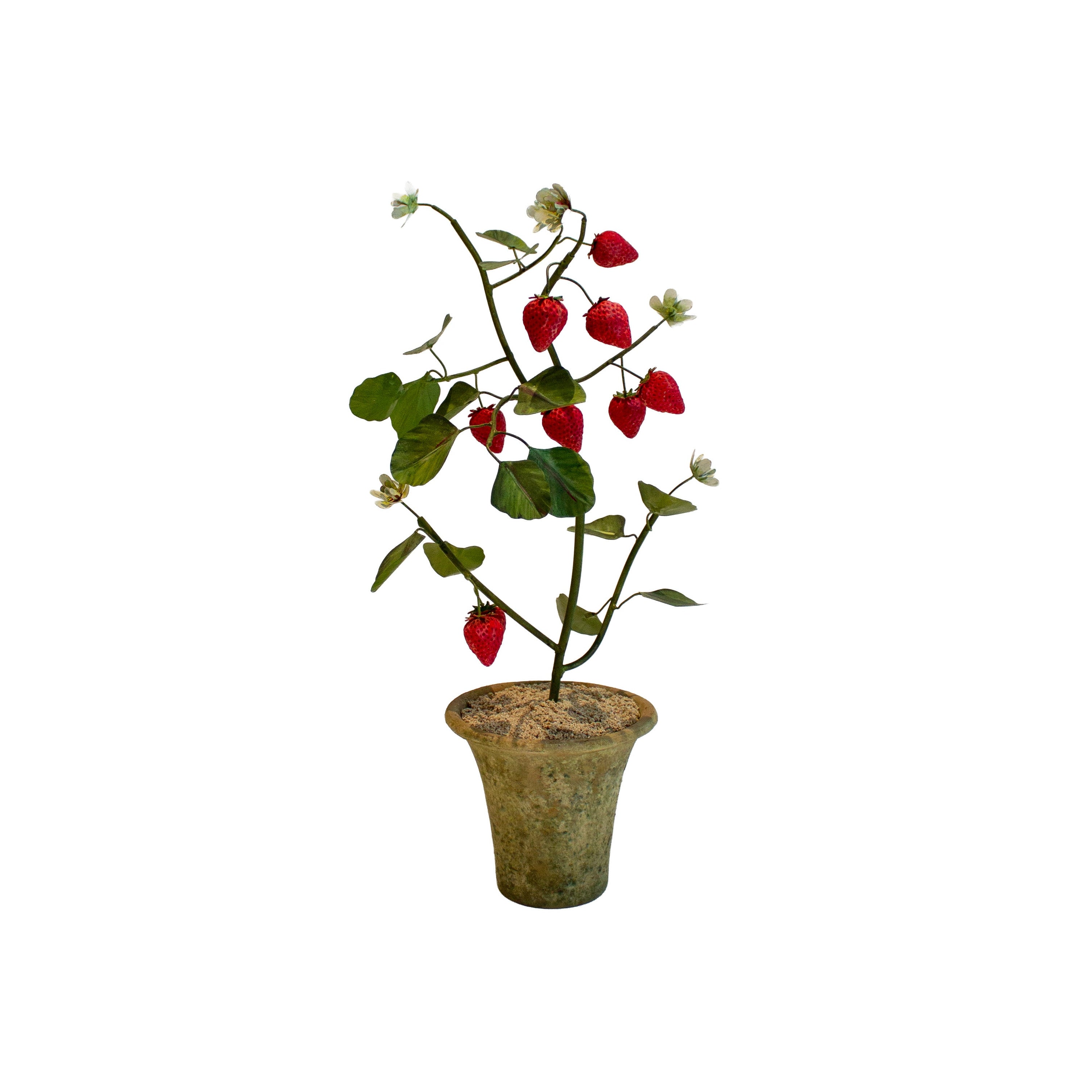 Handmade Metal Strawberry Potted Flower