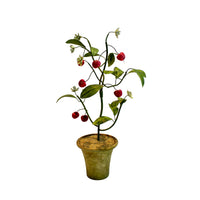 Handmade Metal Cherry Potted Flower