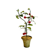 Handmade Metal Cherry Potted Flower