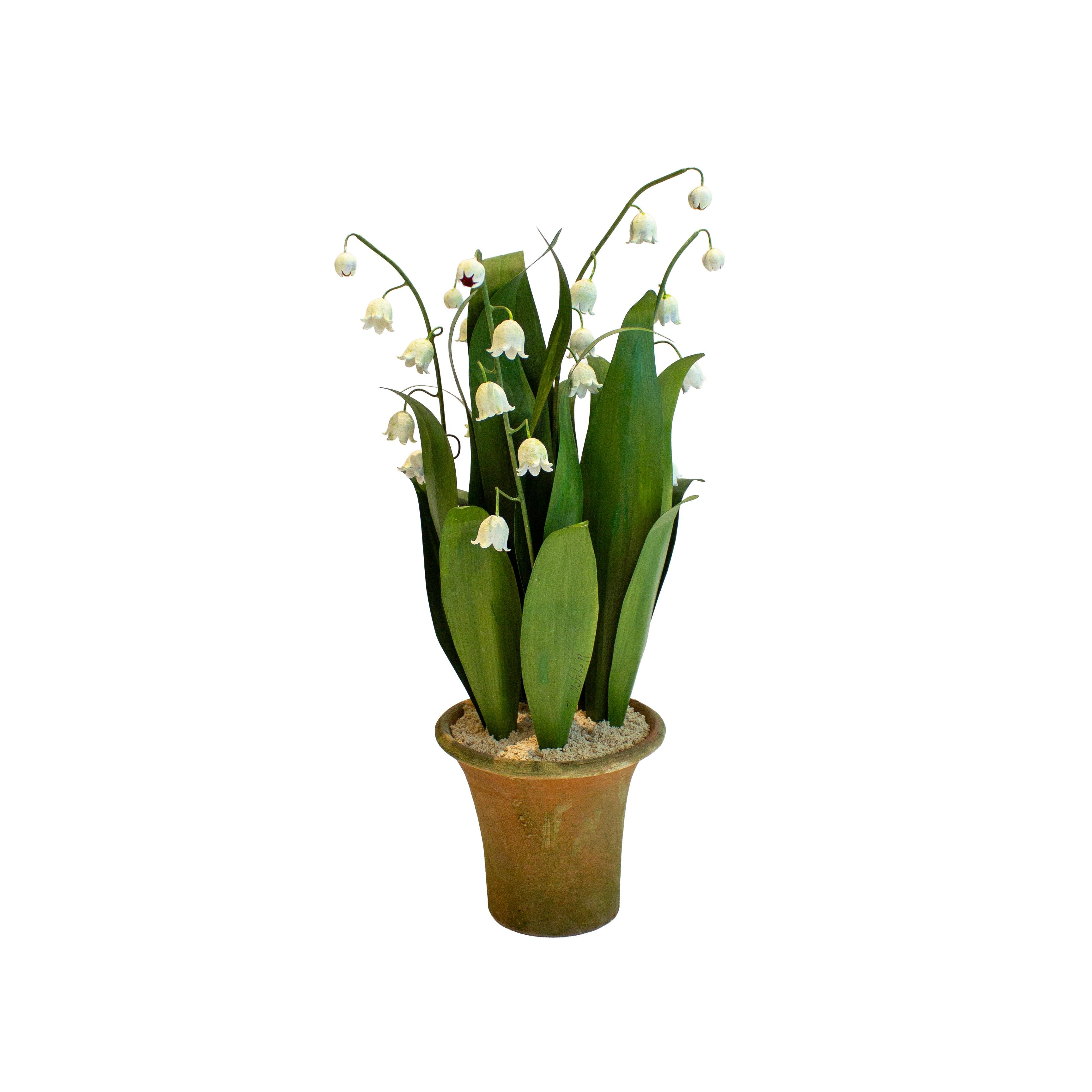 Handmade Metal Lily of the Valley Potted Flower 2