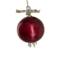 Bauble Shimmering Pomegranate Red
