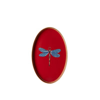 Iron Tray Oval Dragonfly