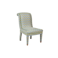 Nina Campbell Isabella Chair in Fontainebleau Blue/Green
