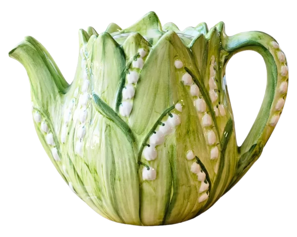 Nina Campbell ceramic lily of the valley Tea Pot