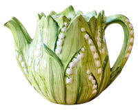 Nina Campbell ceramic lily of the valley Tea Pot
