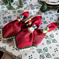 North Pole Animal Napkin Ring Set of 4