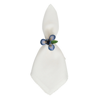 Meadow Walk Iris Napkin Ring Set of 4