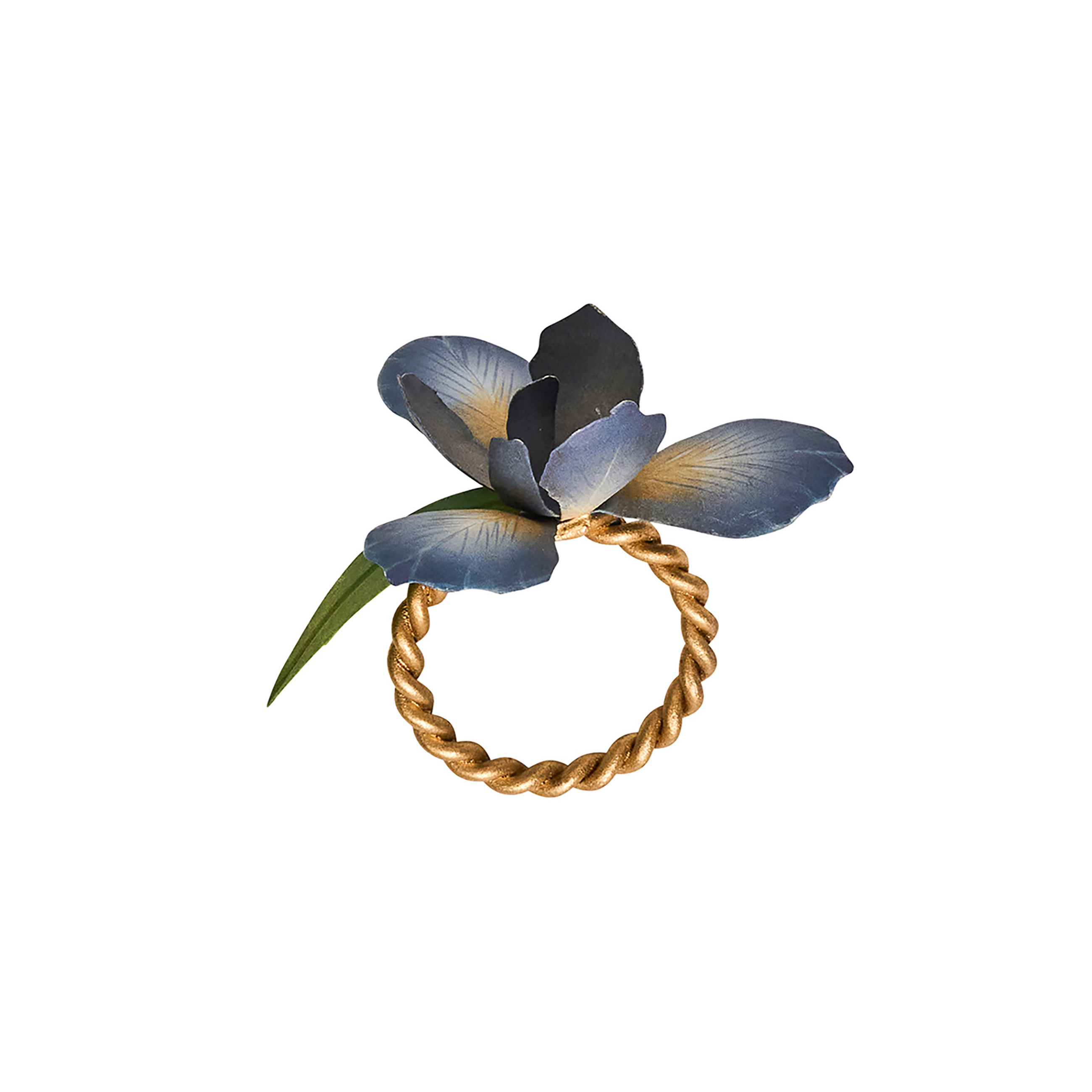 Meadow Walk Iris Napkin Ring Set of 4