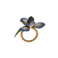 Meadow Walk Iris Napkin Ring Set of 4