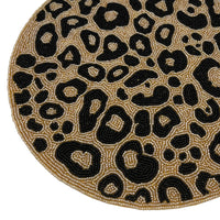 Beaded Placemat - Leopard