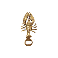 Gio Lobster Brass Bottle Opener