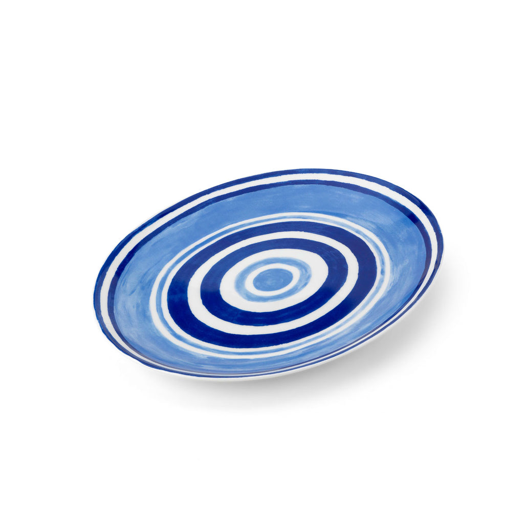 Maze Serving Platter 36cm Blue Nina Campbell