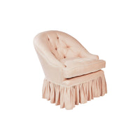 Nina Campbell Mabel Chair with Valance in Colette Blush