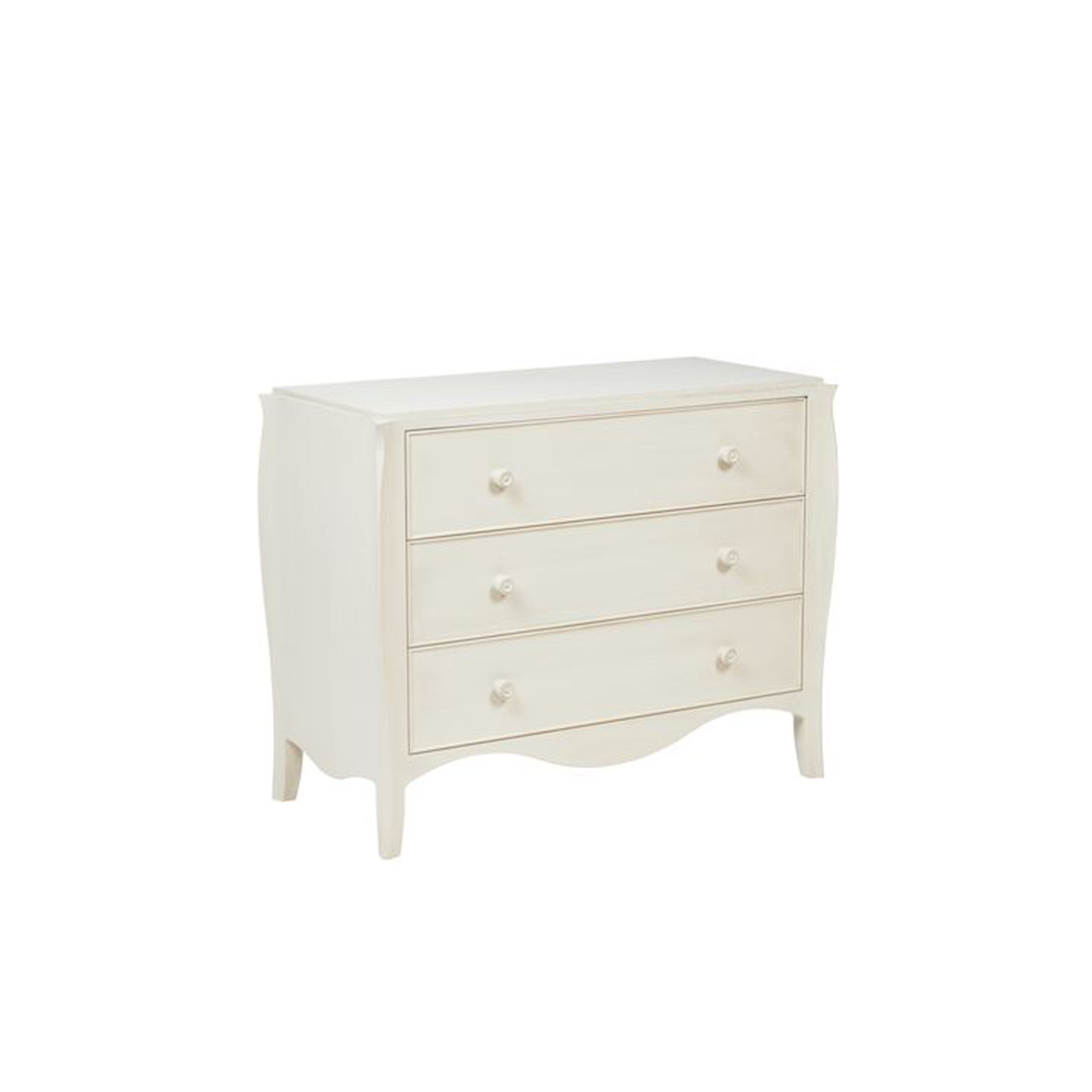 Margot 3 Drawers Chest in Mineral White