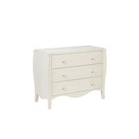 Nina Campbell Margot 3 Drawers Chest in Mineral White