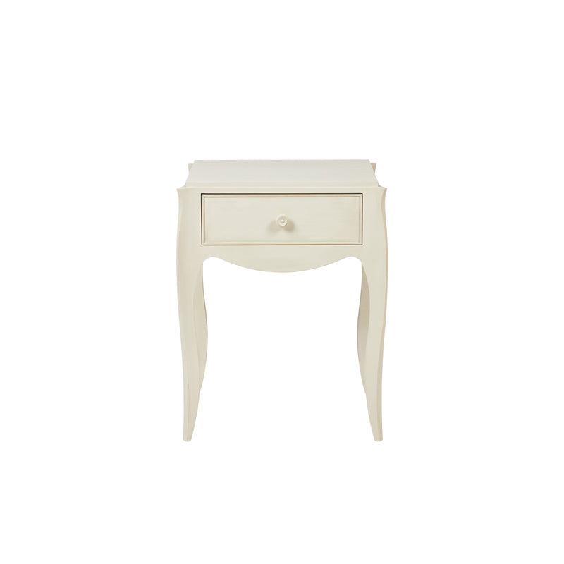 Nina Campbell Margot Bedside Table in Mineral White