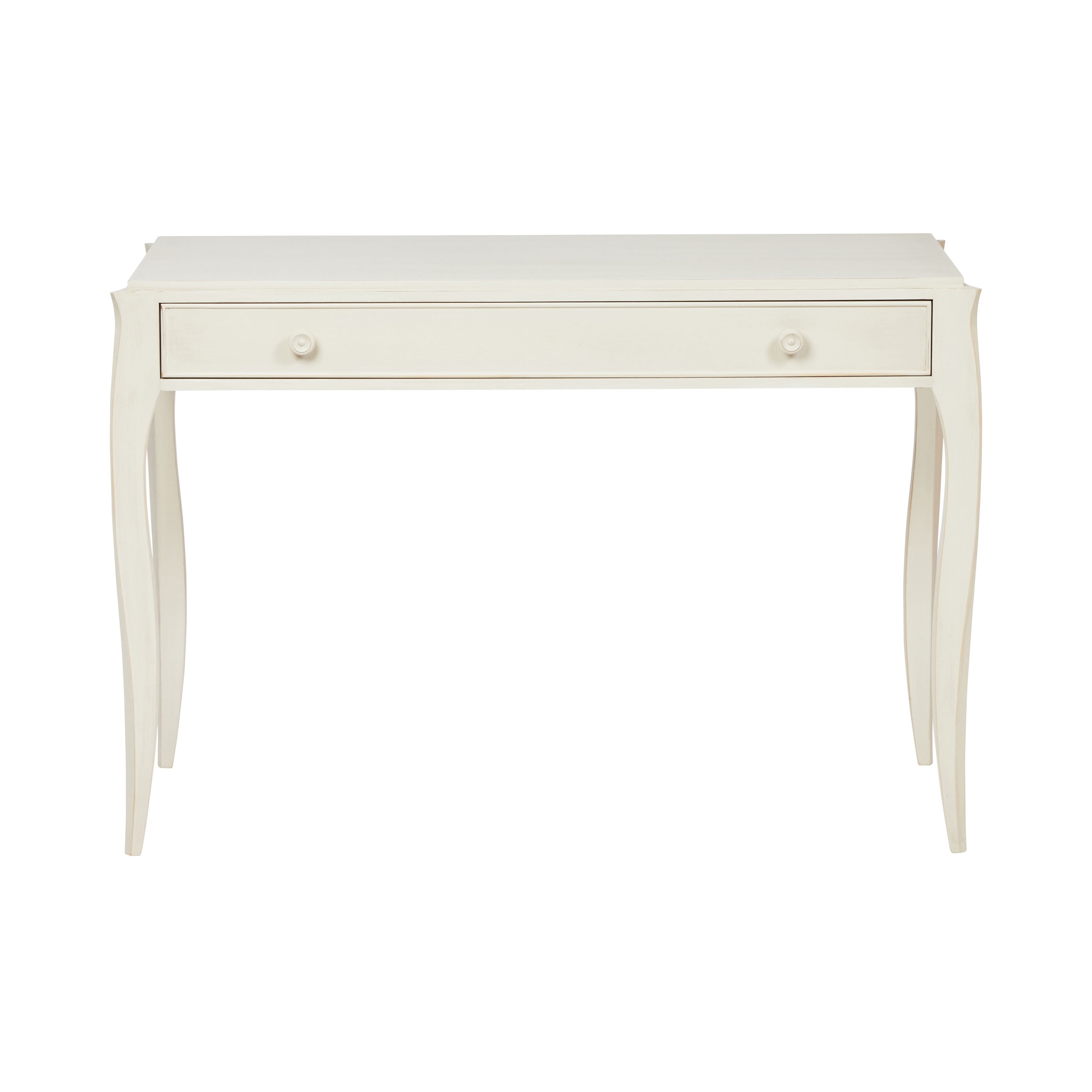 Nina Campbell Margot Writing Table in Mineral White