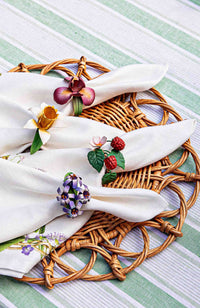 Meadow Walk Floral Napkin Ring Set of 4