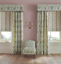 Nina Campbell Fabric - Dallimore Hollingbourne Green/Lilac/Yellow NCF4535-03
