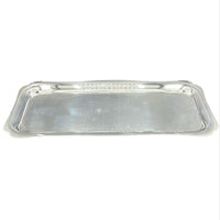 Antique Silver-Plated Drinks Tray With Wavy Edge c.1920