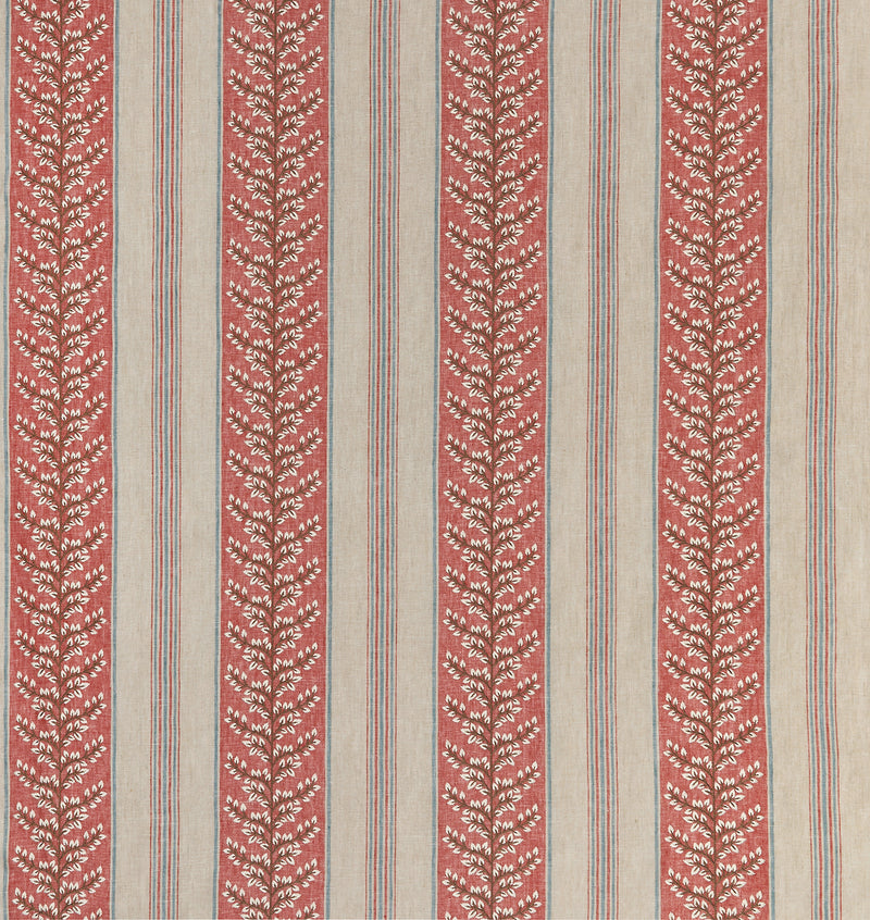 Woodbridge Manningtree Red/Teal Fabric NCF4502-01