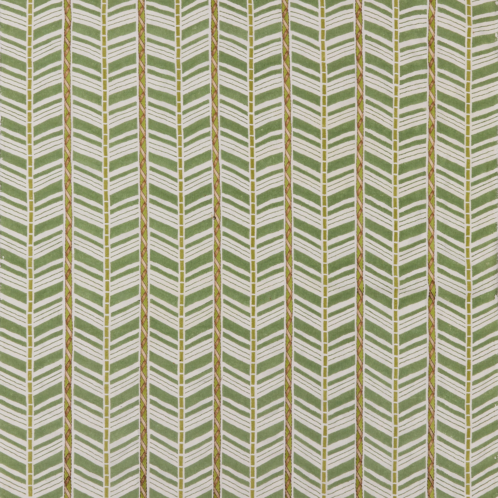 Nina Campbell Fabric - Woodbridge Woodbridge Stripe Emerald Green NCF4504-05