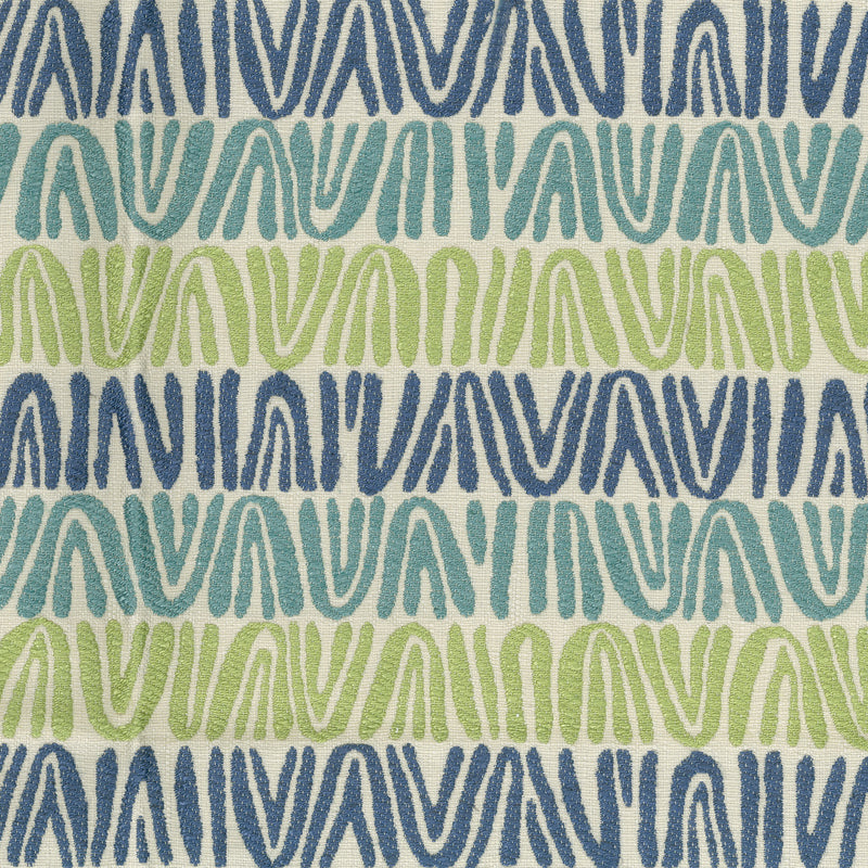 Nina Campbell Fabric - Dallimore Weaves Appledore Blue/Gren/Turquoise NCF4520-01