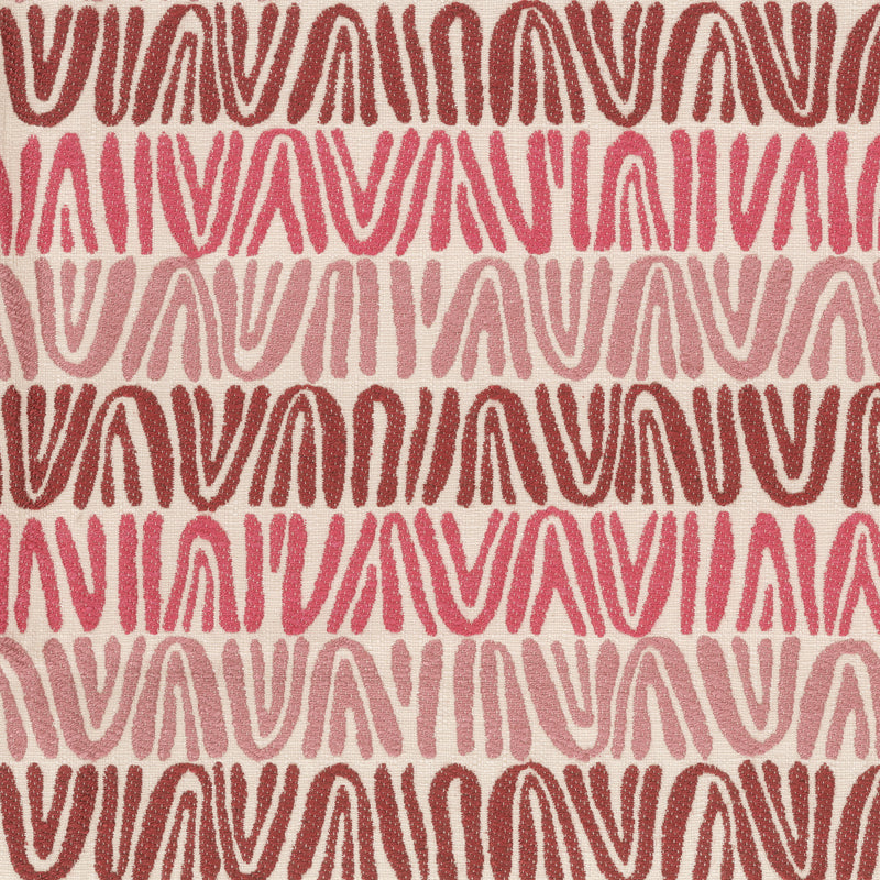 Nina Campbell Fabric - Dallimore Weaves Appledore Claret/Red/Pink NCF4520-03