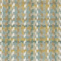 Nina Campbell Fabric - Dallimore Weaves Hadlow Aqua/Ochre/Ivory NCF4521-04
