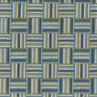 Nina Campbell Fabric - Dallimore Weaves Attwood Blue/Green/Chocolate NCF4522-01