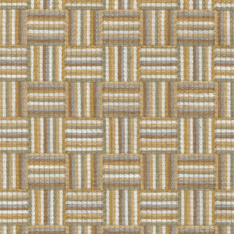 Nina Campbell Fabric - Dallimore Weaves Attwood Yellow/Ochre/Stone NCF4522-03