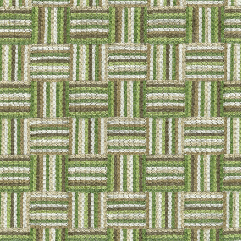 Nina Campbell Fabric - Dallimore Weaves Attwood Green/Ivory/Taupe NCF4522-05