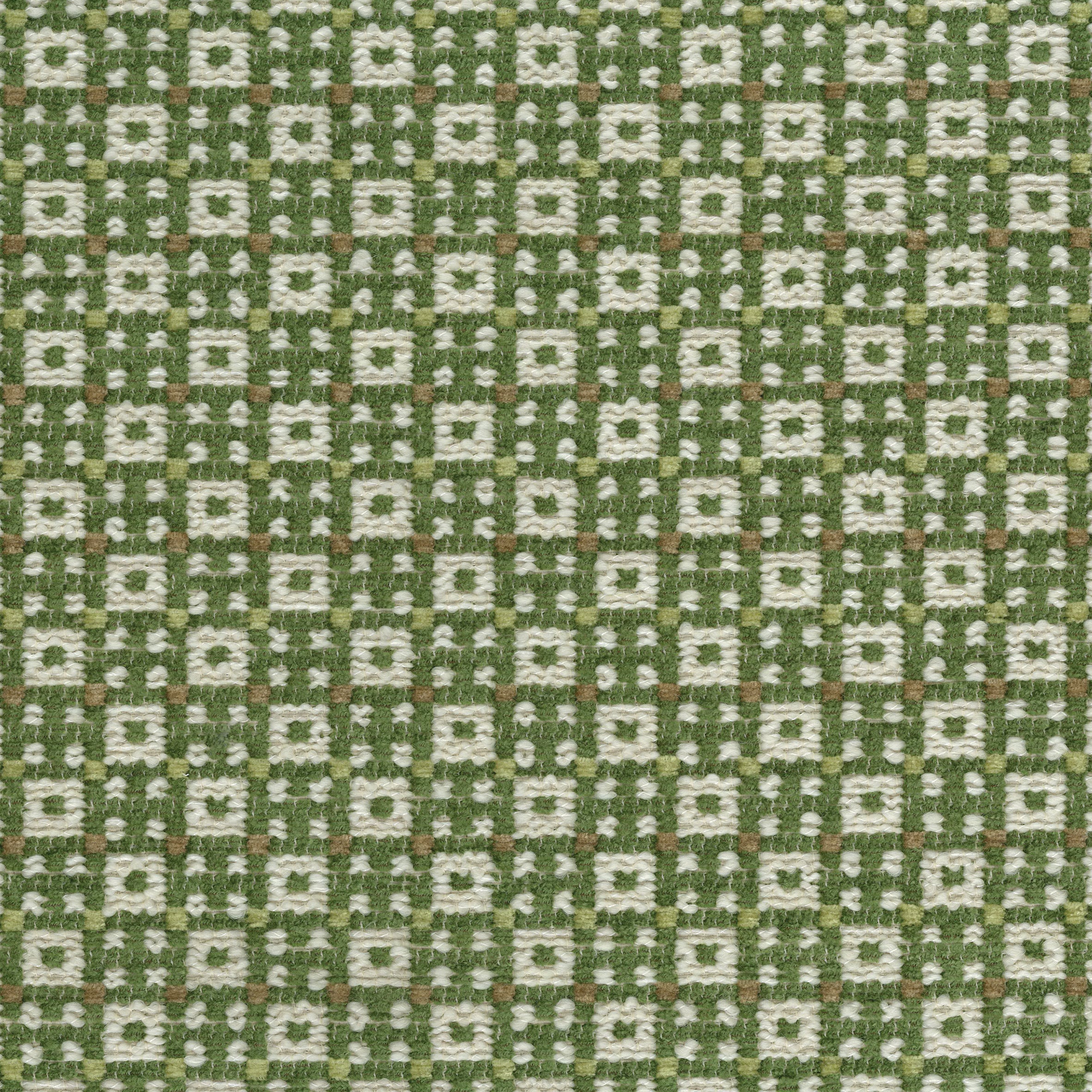 Nina Campbell Fabric - Dallimore Weaves Chiddingstone Green/Ivory NCF4523-06