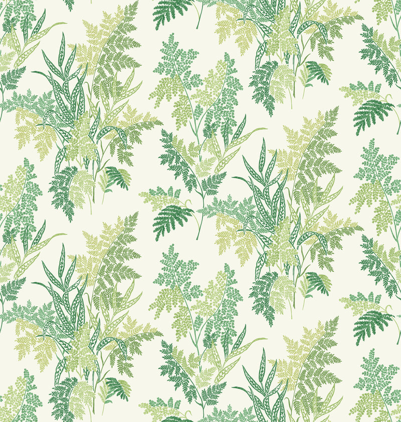 Nina Campbell Fabric - Dallimore Fern Craze Green/Lime NCF4533-01