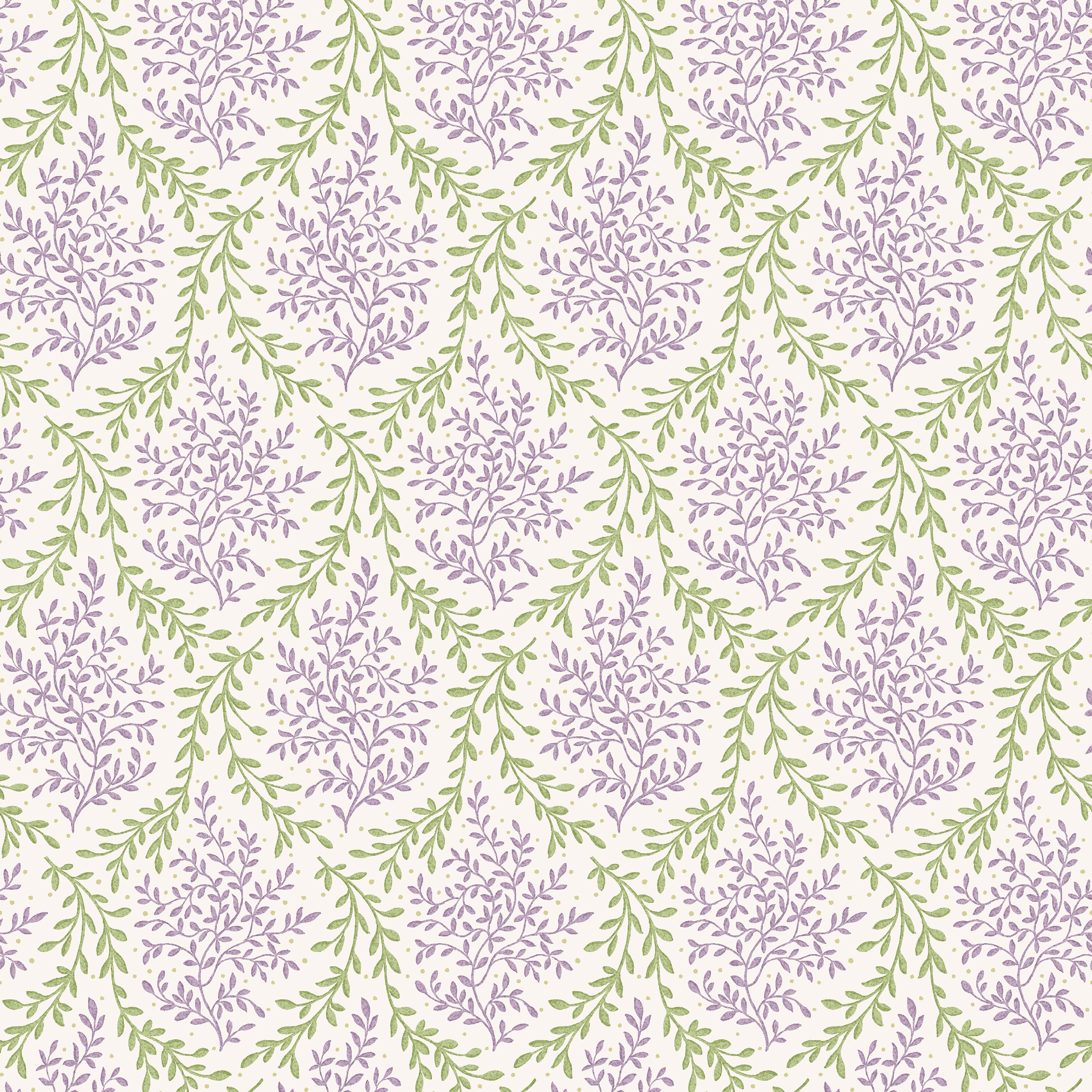 Nina Campbell Fabric - Dallimore Bedgebury Lilac/Green NCF4534-06