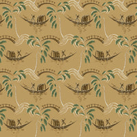 Nina Campbell Athena Peggy Ochre/Olive Fabric