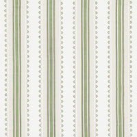 Nina Campbell Athena Mabel Stripe Green/Chocolate fabric