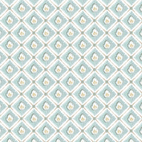 Nina Campbell Athena Elsie Fabric in Aqua 