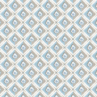 Nina Campbell Athena Elsie Blue/Chocolate Fabric