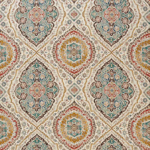 Farnaz Karabali Teal/Russet/Ochre NCF4562-04 – Nina Campbell