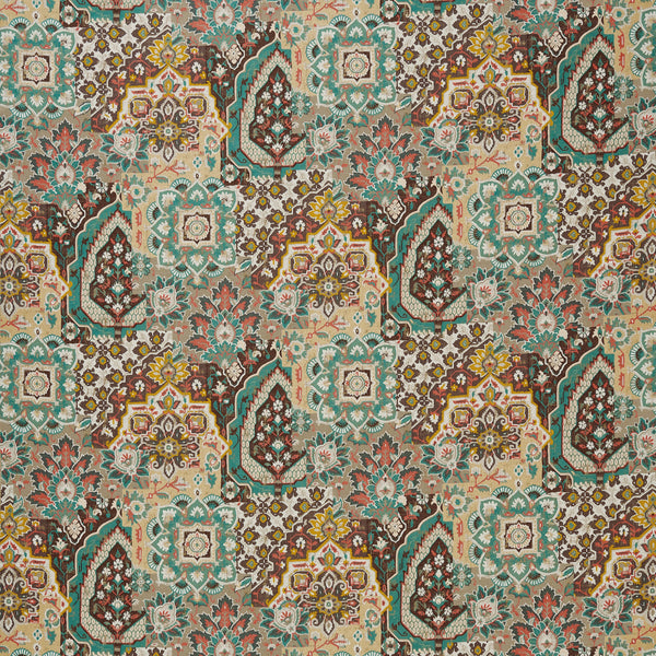 Farnaz Paridaiza Chocolate/Teal NCF4565-03 – Nina Campbell