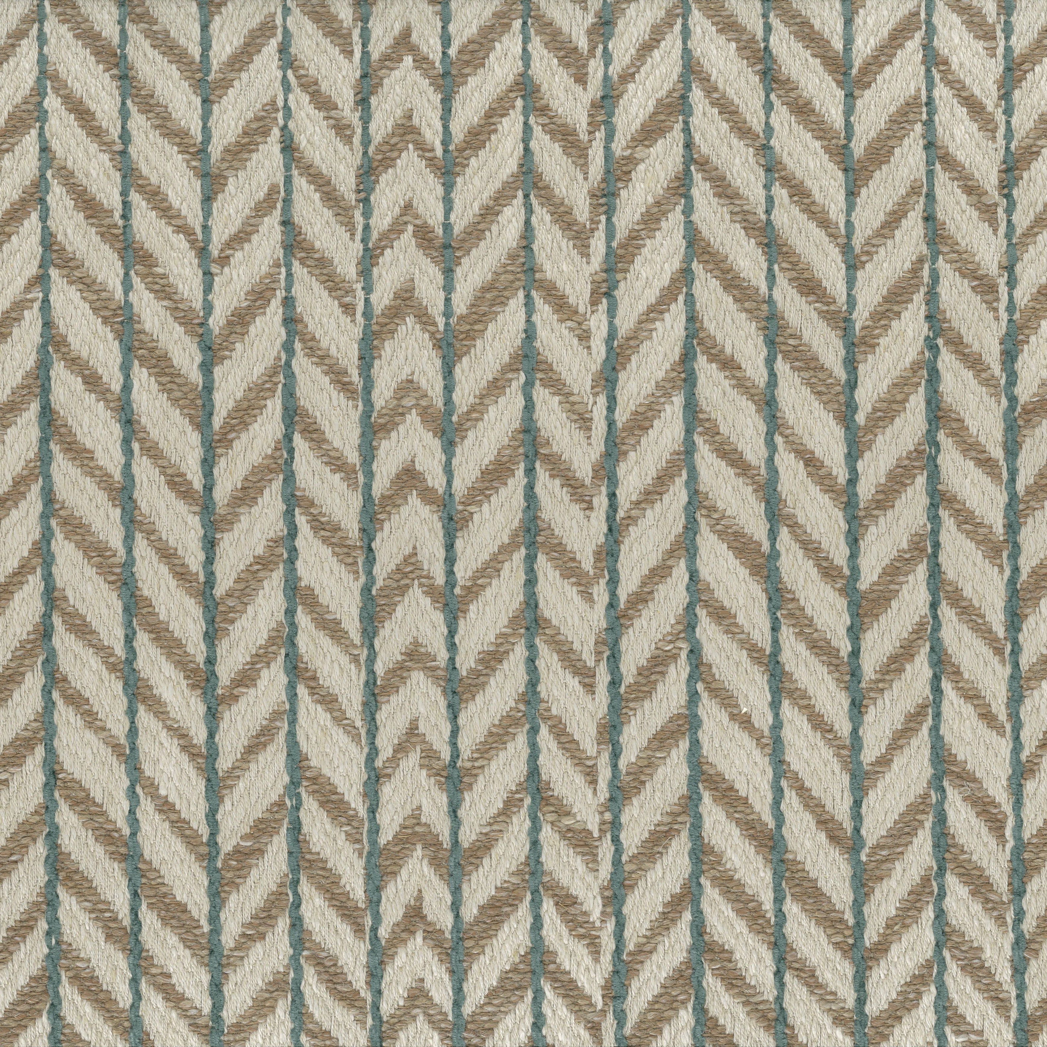 Bourton Weaves Fairford Beige/Teal NCF4611-03