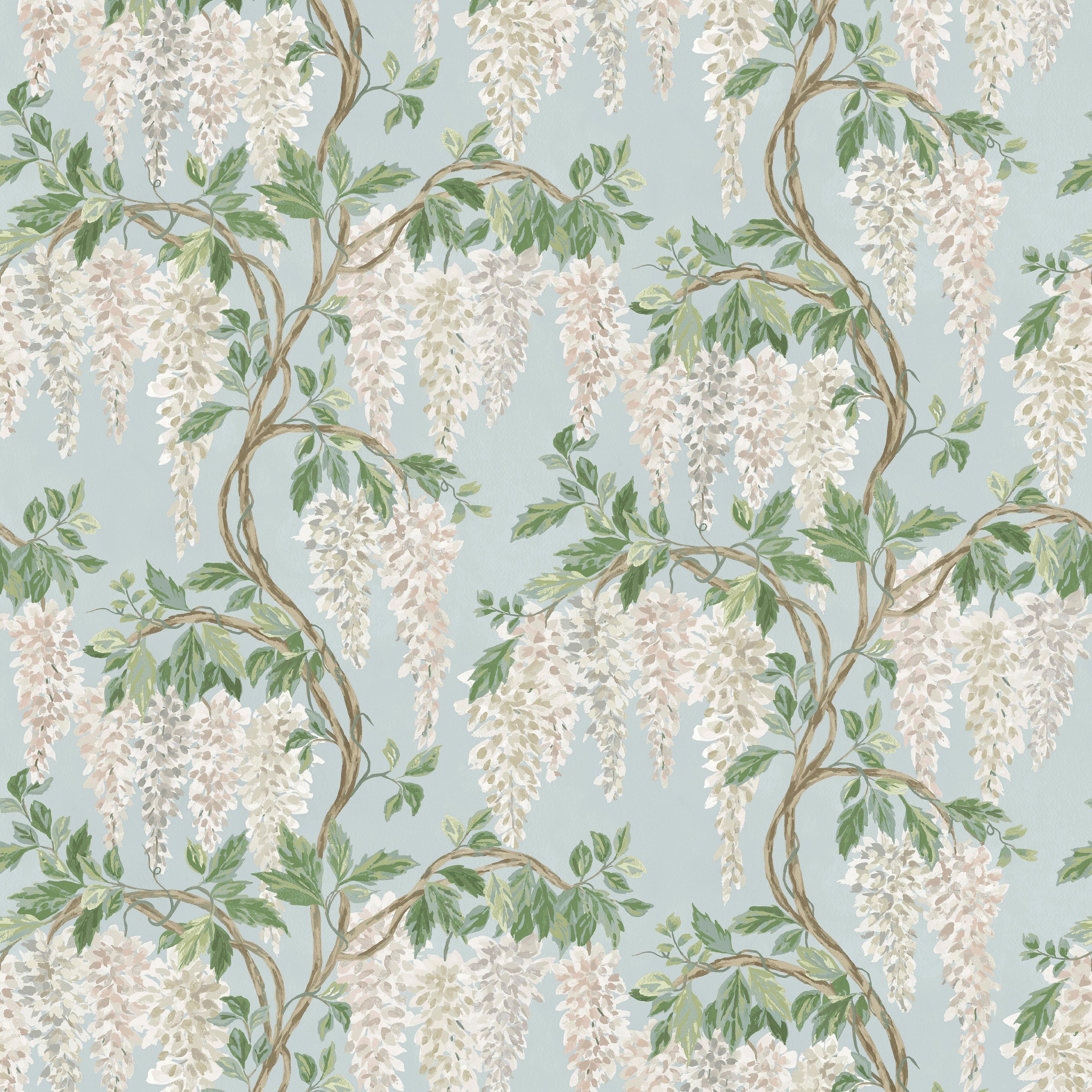 Dauphine Wisteria Walk Aqua/Green NCW4632-01